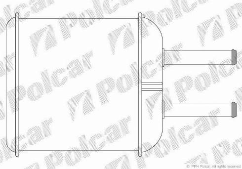 Polcar 2902N8A1 - Теплообменник, отопление салона autodif.ru