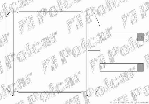 Polcar 2902N8-1 - Теплообменник, отопление салона autodif.ru
