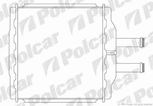 Polcar 2505N8-1 - Теплообменник, отопление салона autodif.ru