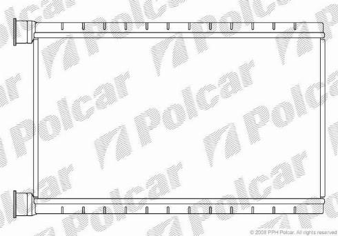 Polcar 2001N81X - Теплообменник, отопление салона autodif.ru