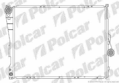 Polcar 200808-2 - Радиатор, охлаждение двигателя autodif.ru