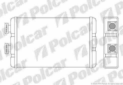 Polcar 2008N8-1 - Теплообменник, отопление салона autodif.ru