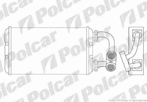 Polcar 2007N84X - Теплообменник, отопление салона autodif.ru