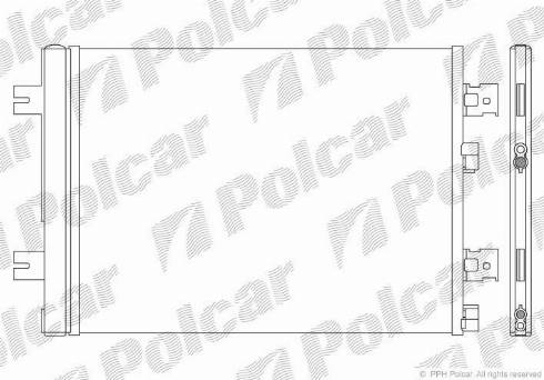 Polcar 2805K81X - Конденсатор кондиционера autodif.ru