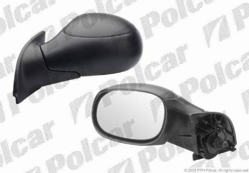 Polcar 2315511M - Покрытие, корпус, внешнее зеркало autodif.ru