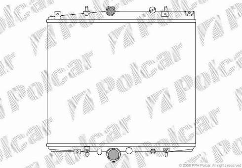 Polcar 2381082X - Радиатор, охлаждение двигателя autodif.ru