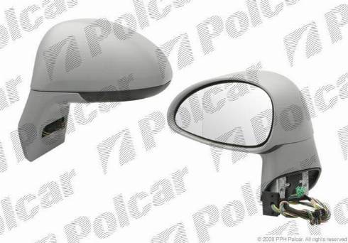 Polcar 2329514M - Покрытие, корпус, внешнее зеркало autodif.ru