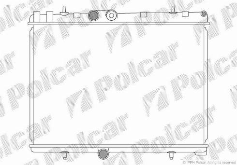 Polcar 232908-1 - Радиатор, охлаждение двигателя autodif.ru