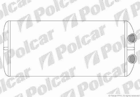 Polcar 2329N8-3 - Теплообменник, отопление салона autodif.ru