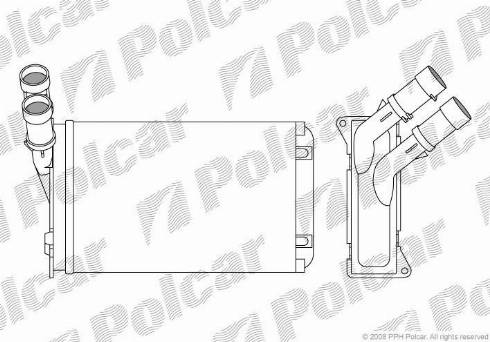 Polcar 2324N8-2 - Теплообменник, отопление салона autodif.ru
