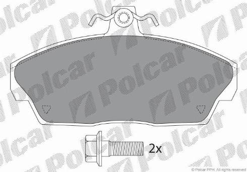 Polcar IE141232-701 - Тормозные колодки, дисковые, комплект autodif.ru