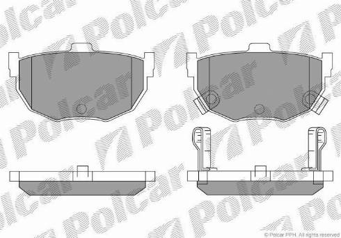 Polcar IE181144 - Тормозные колодки, дисковые, комплект autodif.ru