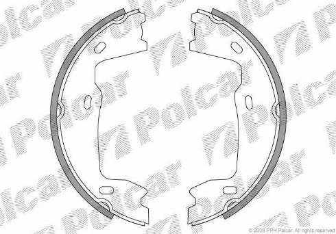 Polcar LS1381 - Комплект тормозов, ручник, парковка autodif.ru