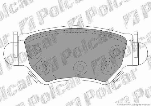 Polcar S70-1054 - Тормозные колодки, дисковые, комплект autodif.ru