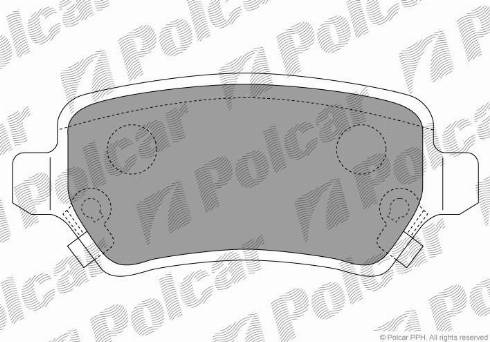 Polcar S70-1082 - Тормозные колодки, дисковые, комплект autodif.ru