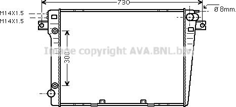 Prasco BW2058 - Радиатор, охлаждение двигателя autodif.ru