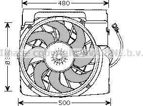 Prasco BW7511 - Вентилятор, охлаждение двигателя autodif.ru