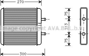 Prasco IV6048 - Теплообменник, отопление салона autodif.ru