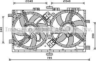 Prasco OL7641 - Вентилятор, охлаждение двигателя autodif.ru