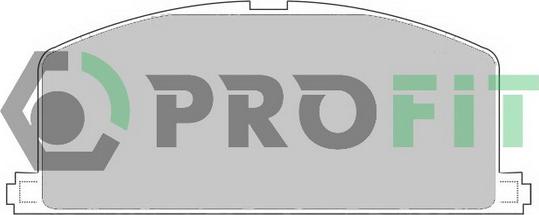 Profit 5000-0308 - Тормозные колодки, дисковые, комплект autodif.ru