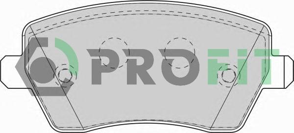 Profit 5000-1617 - Тормозные колодки, дисковые, комплект autodif.ru