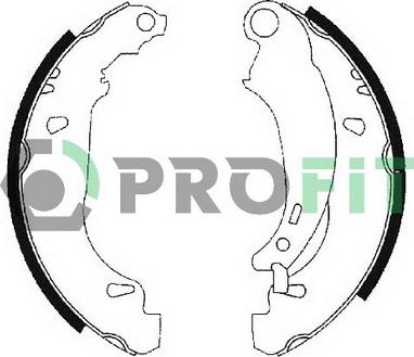 Profit 5001-0584 - Комплект тормозных колодок, барабанные autodif.ru