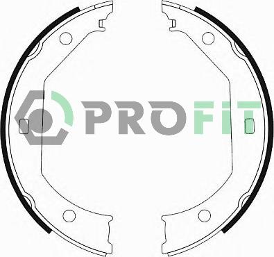 Profit 5001-0585 - Комплект тормозных колодок, барабанные autodif.ru