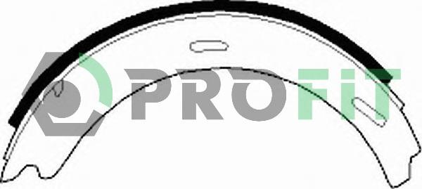 Profit 5001-0196 - Комплект тормозных колодок, барабанные autodif.ru