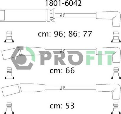 Profit 1801-6042 - Комплект проводов зажигания autodif.ru