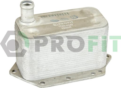 Profit 1745-0040 - Масляный радиатор, двигательное масло autodif.ru