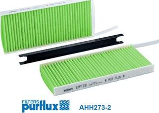 Purflux AHH273-2 - Фильтр воздуха в салоне autodif.ru