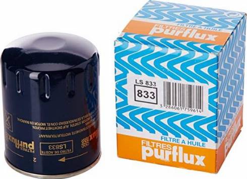 Purflux LS833 - Масляный фильтр autodif.ru