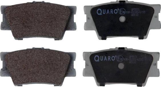QUARO QP5571 - Тормозные колодки, дисковые, комплект autodif.ru