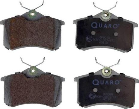 QUARO QP8078 - Тормозные колодки, дисковые, комплект autodif.ru