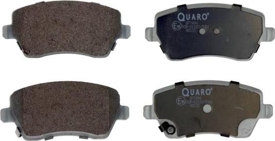 QUARO QP7494 - Тормозные колодки, дисковые, комплект autodif.ru