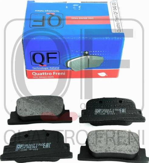 Quattro Freni QF64500 - Тормозные колодки, дисковые, комплект autodif.ru