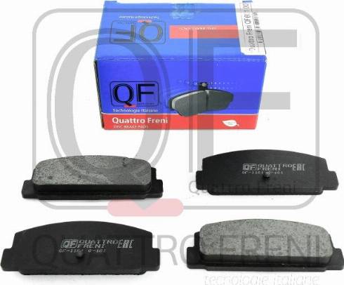 Quattro Freni QF66100 - Тормозные колодки, дисковые, комплект autodif.ru