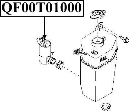 Quattro Freni QF00T01000 - Водяной насос, система очистки окон autodif.ru