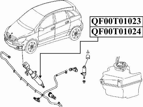 Quattro Freni QF00T01023 - Распылитель, форсунка, система очистки фар autodif.ru