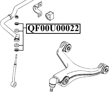 Quattro Freni QF00U00022 - Втулка стабилизатора autodif.ru