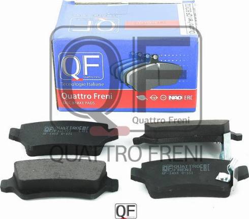 Quattro Freni QF80302 - Тормозные колодки, дисковые, комплект autodif.ru
