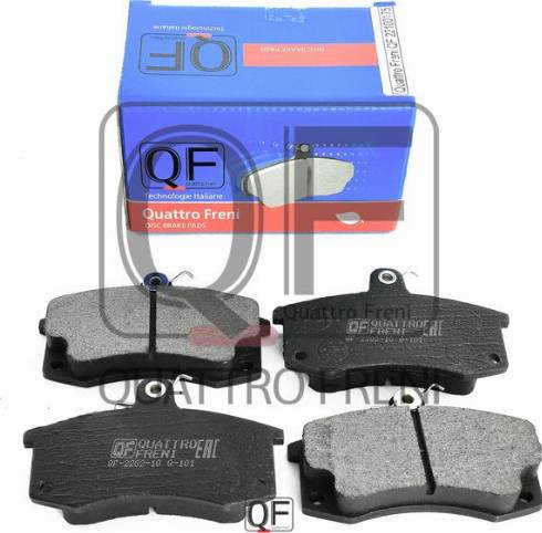 Quattro Freni QF22100175 - Тормозные колодки, дисковые, комплект autodif.ru