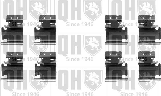 Quinton Hazell BFK924 - Комплектующие для колодок дискового тормоза autodif.ru