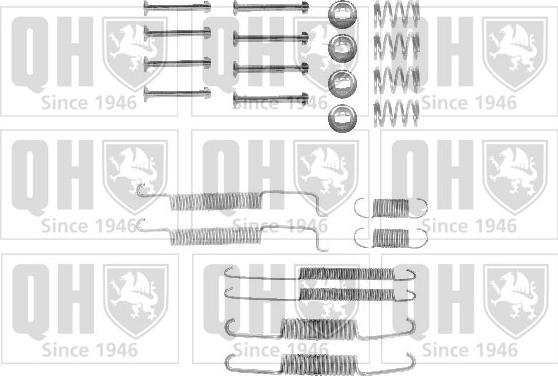 Quinton Hazell BFK225 - Комплектующие, барабанный тормозной механизм autodif.ru