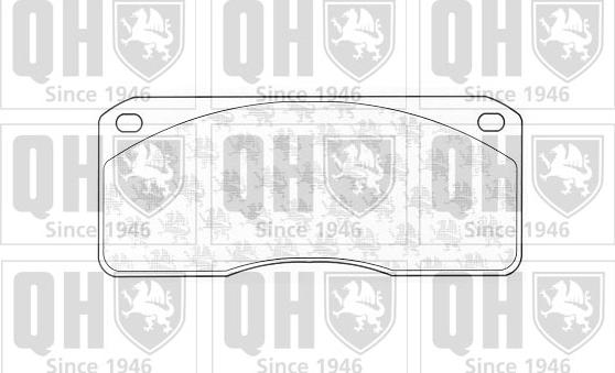 Quinton Hazell BP831 - Тормозные колодки, дисковые, комплект autodif.ru