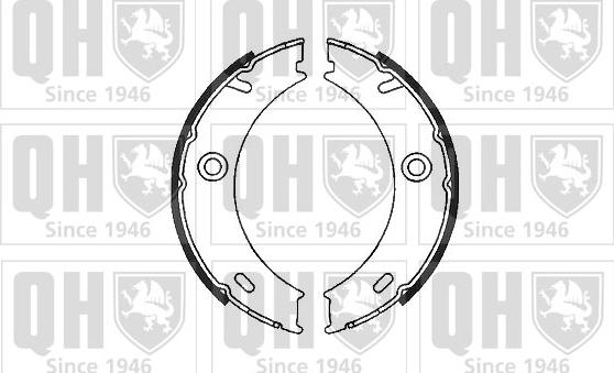 Quinton Hazell BS1129 - Комплект тормозов, ручник, парковка autodif.ru