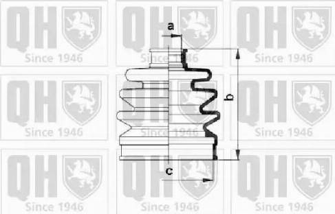 Quinton Hazell QJB106 - Пыльник, приводной вал autodif.ru