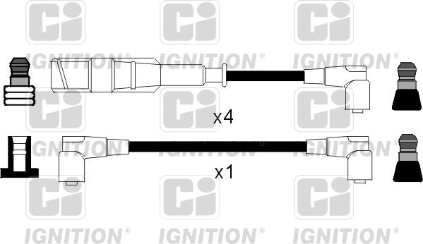 Quinton Hazell XC463 - Комплект проводов зажигания autodif.ru