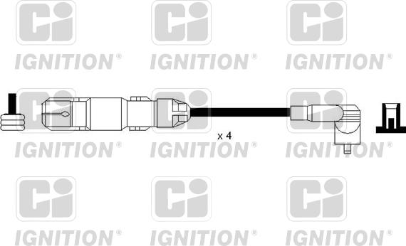 Quinton Hazell XC1162 - Комплект проводов зажигания autodif.ru