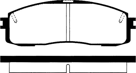 Dynamatrix DBP477 - Тормозные колодки, дисковые, комплект autodif.ru